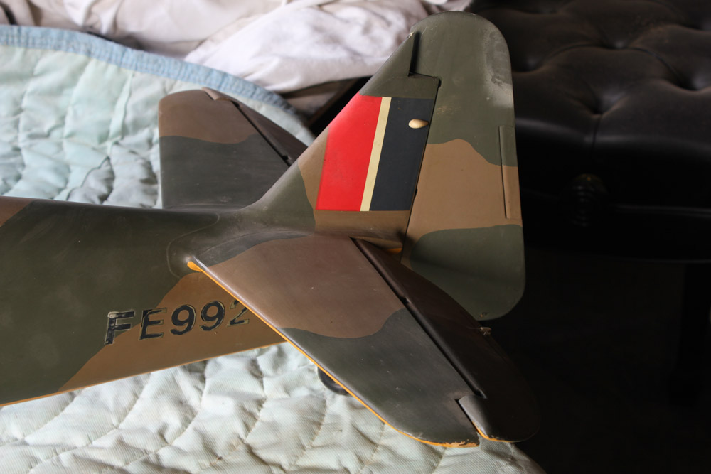 Model of a British Harvard (AT-6) WWII Era Plane