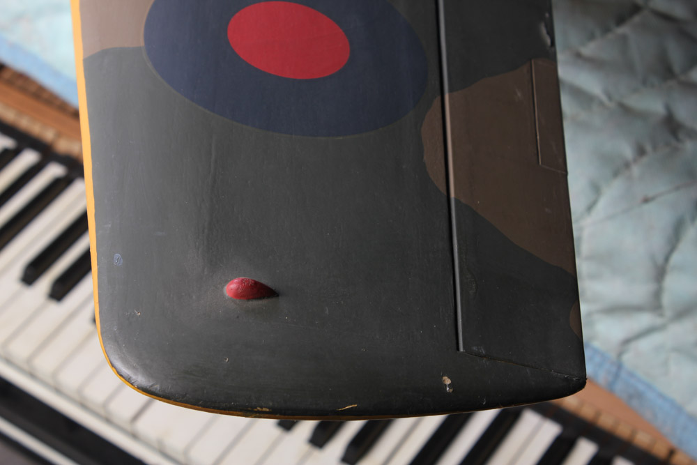 Model of a British Harvard (AT-6) WWII Era Plane