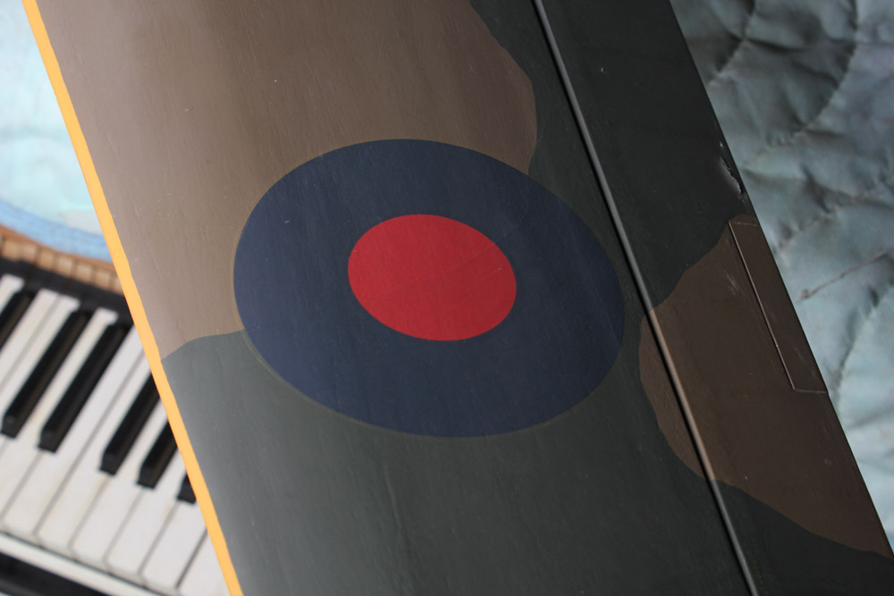 Model of a British Harvard (AT-6) WWII Era Plane