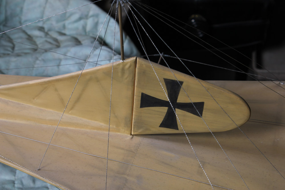 Model of a WWI Era German Etrich Taube Monoplane