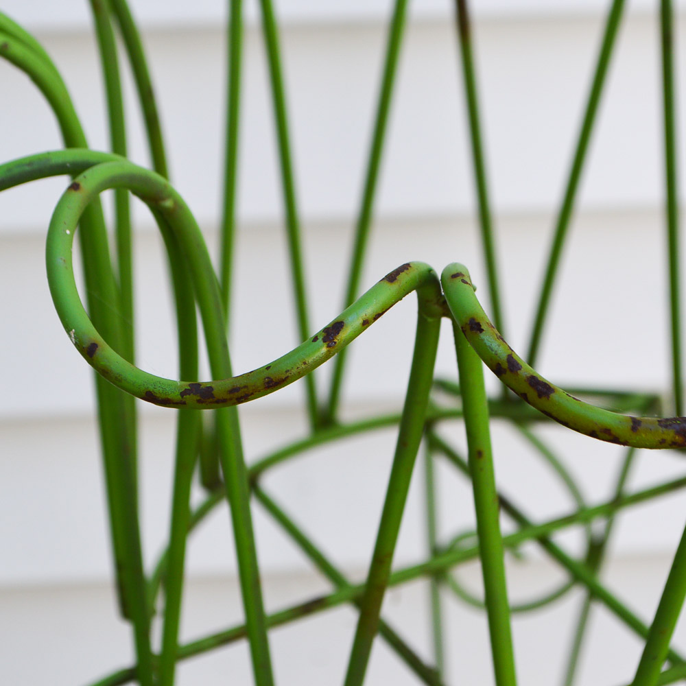 Pair of Green Wire Planters