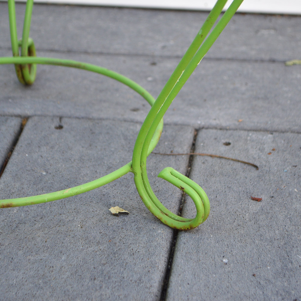 Pair of Green Wire Planters