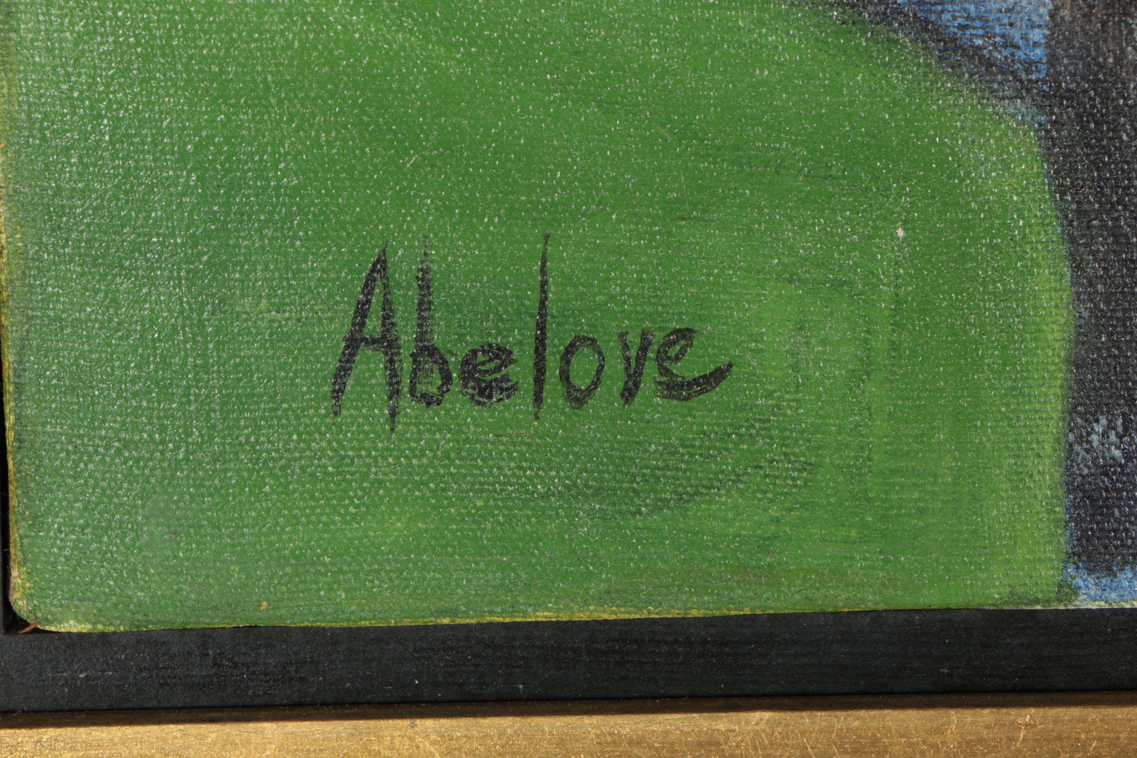 Joan Abelove Oil on Canvas "Girl Washing Her Hair"