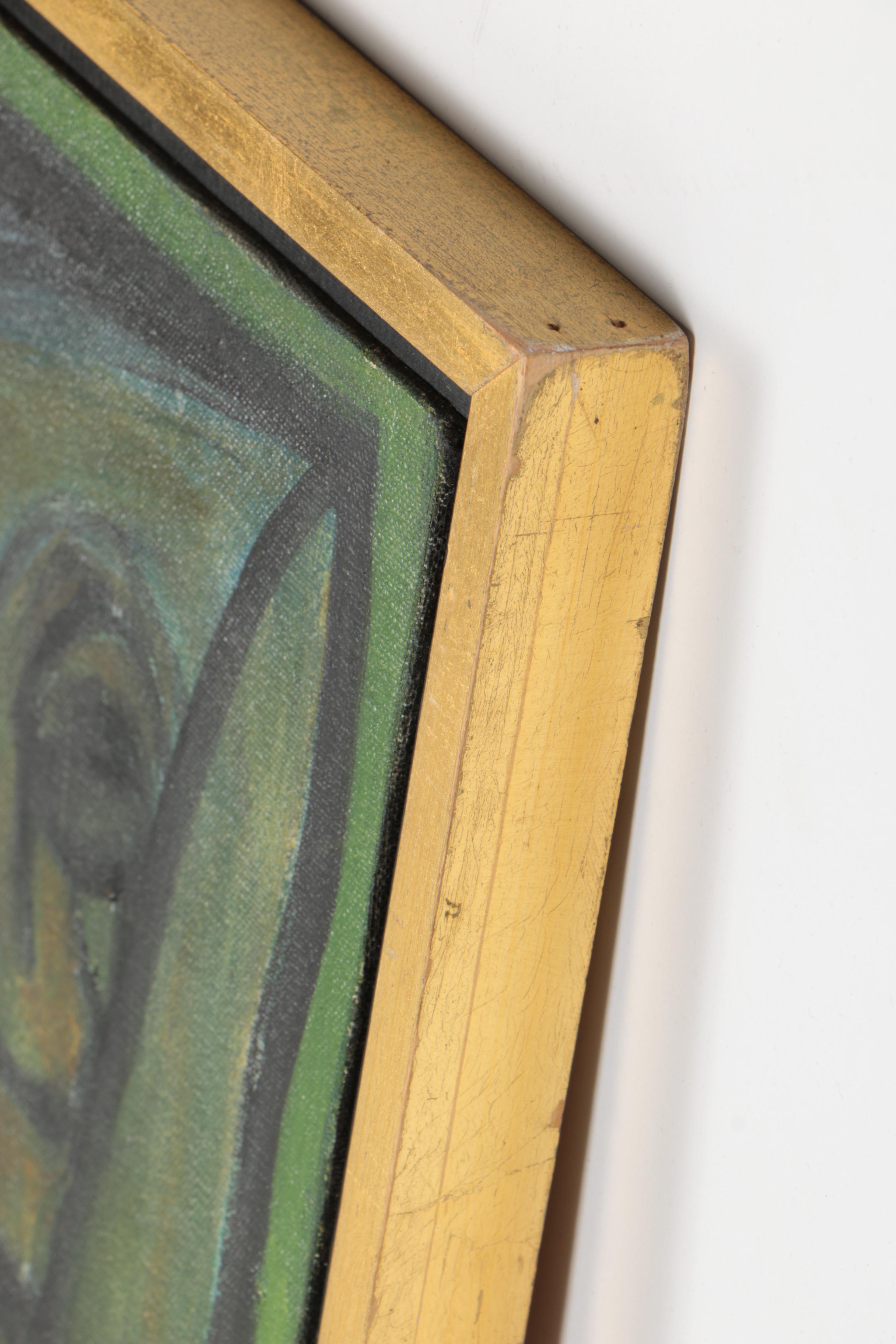 Joan Abelove Oil on Canvas "Girl Washing Her Hair"