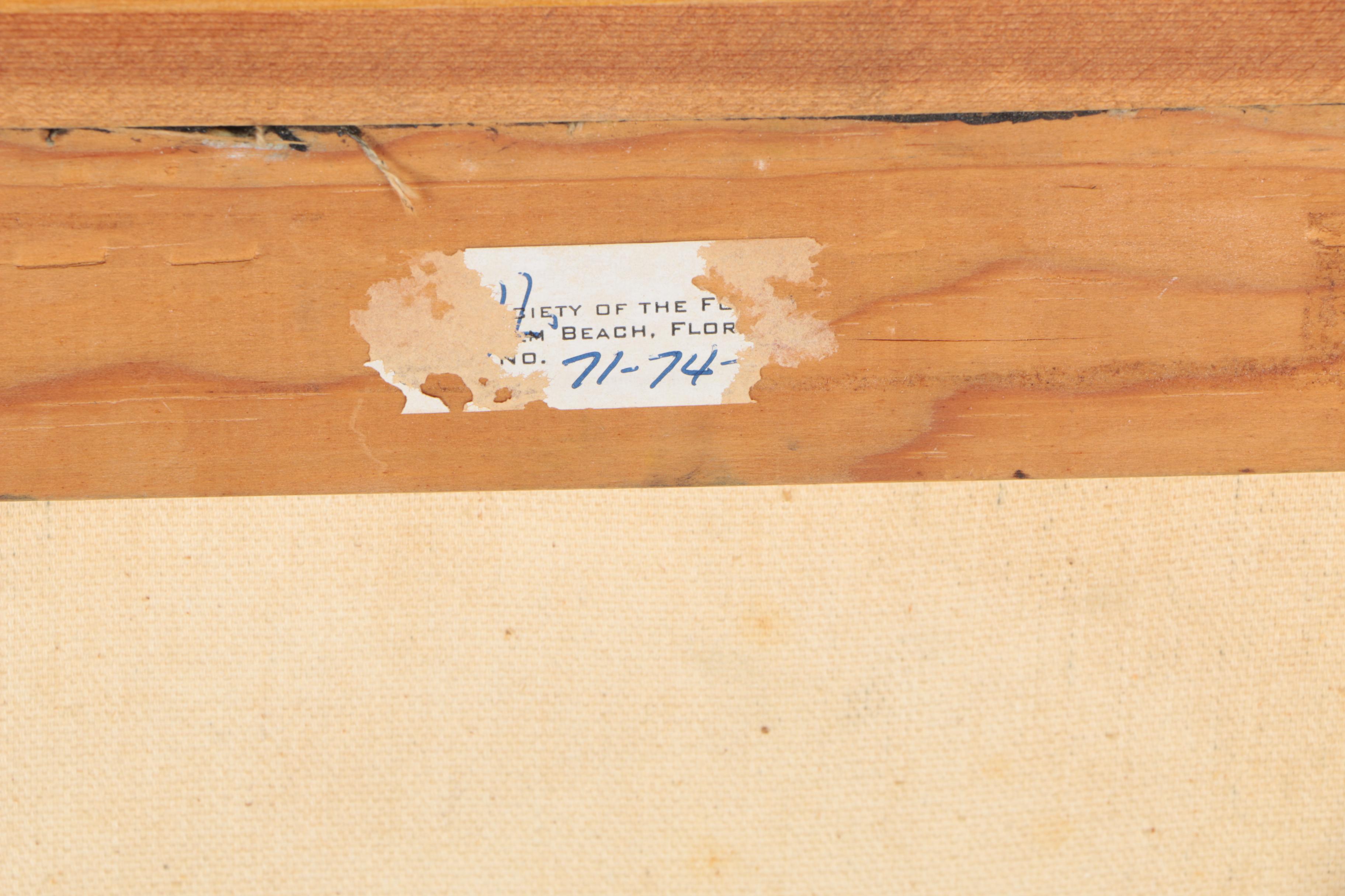 Joan Abelove Oil on Canvas "Girl Washing Her Hair"