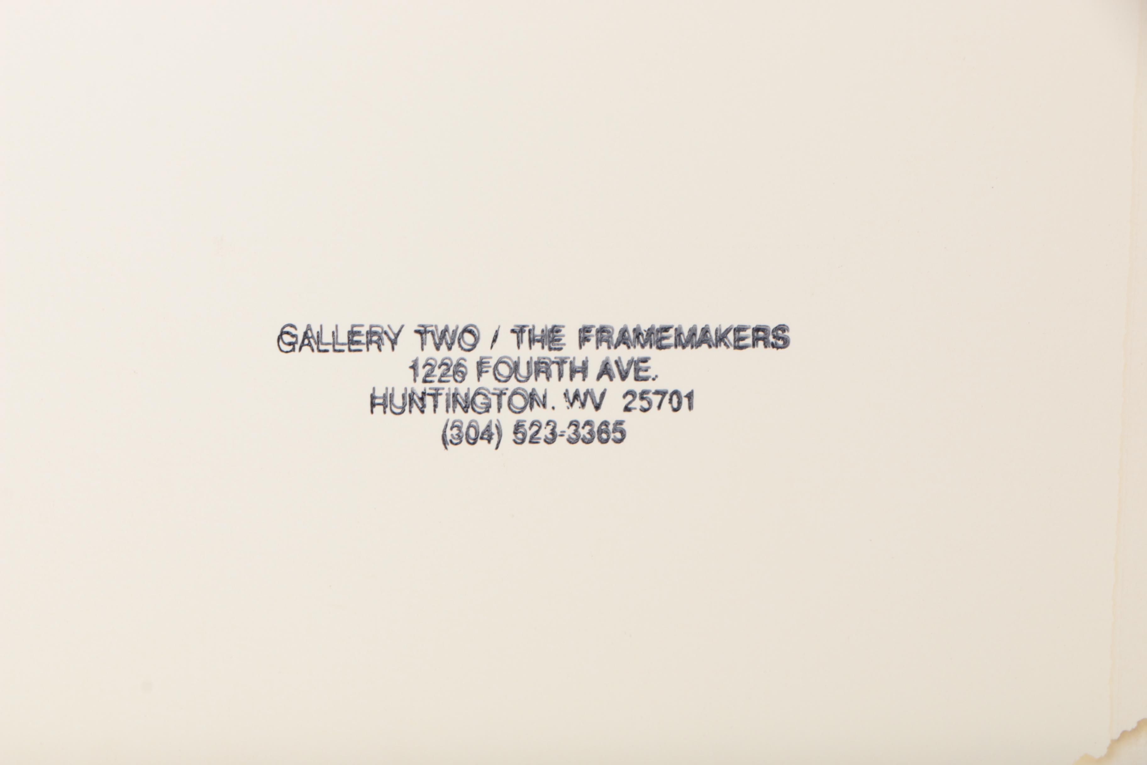 Mel Bochner Abstract Serigraph "Four Color Quartet"