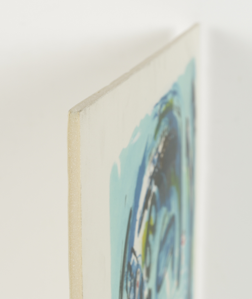 Limited Edition Lithograph on Paper of an Abstract Scene