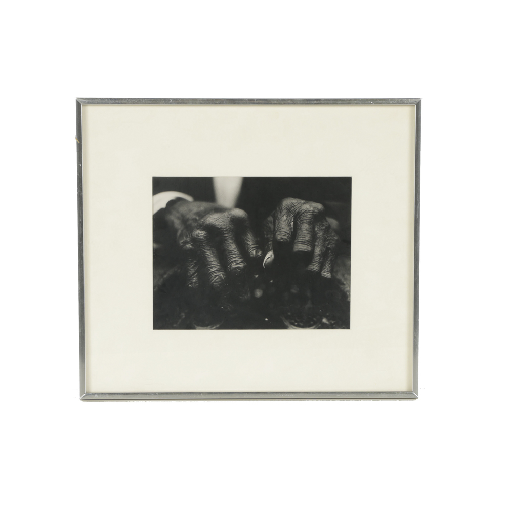 Rennie George Black and White Photograph on Paper "Hands"
