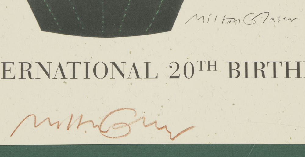 Offset Lithograph Poster for Fulbright Awards Dinner Signed by Milton Glaser