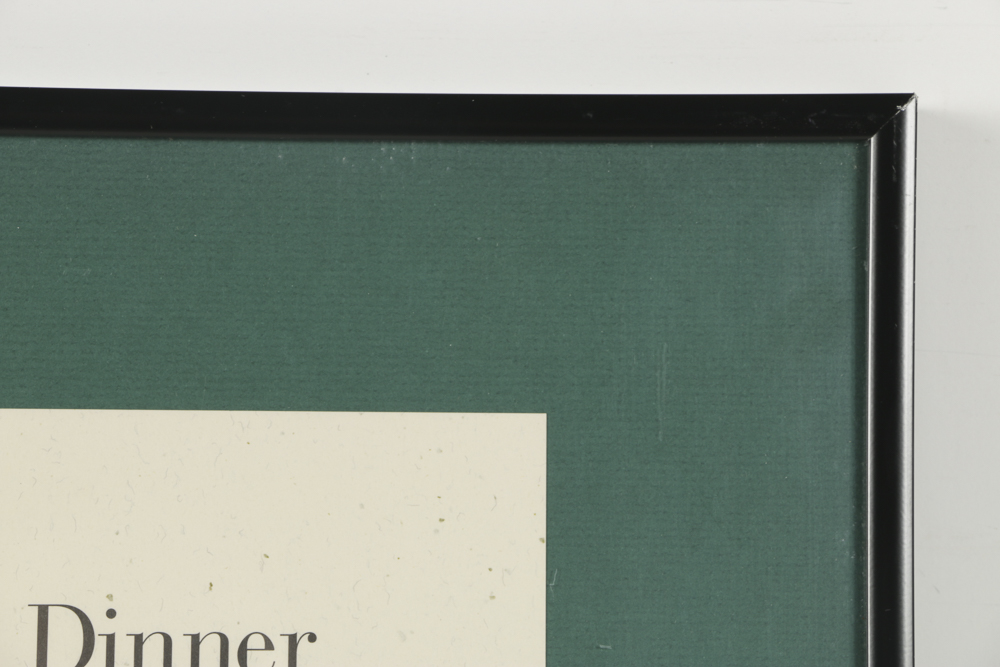 Offset Lithograph Poster for Fulbright Awards Dinner Signed by Milton Glaser