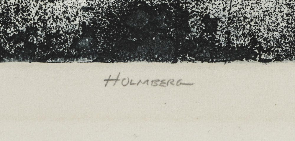 Holmberg Limited Edition Etching on Paper "One Point Five Later"