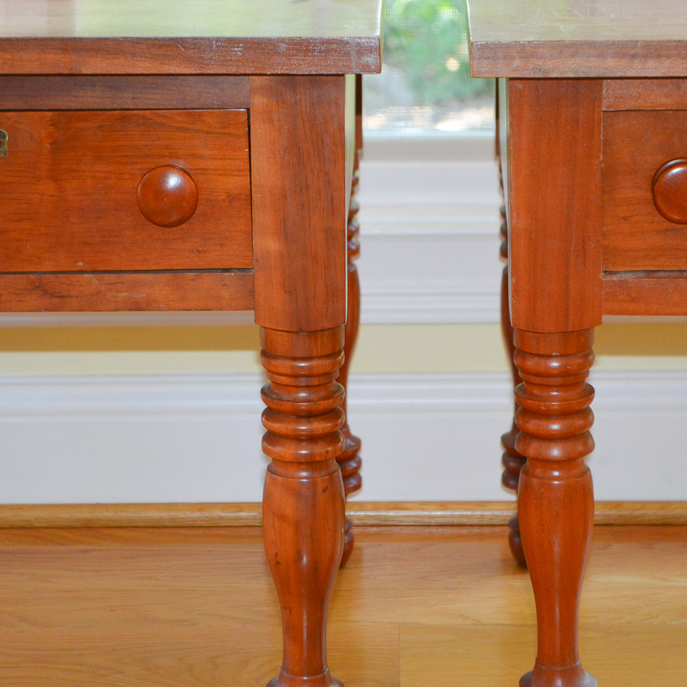 Vintage Cherry End Tables