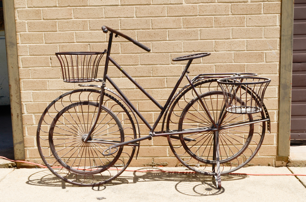 Metal Plant Stand Bike