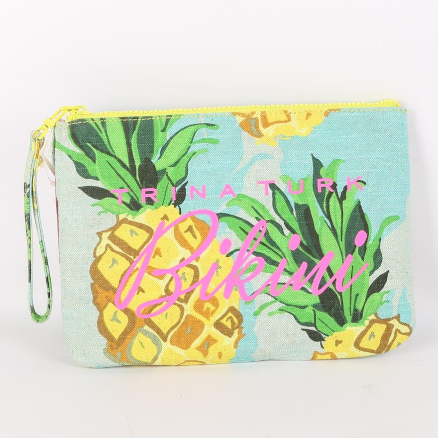 Trina Turk Pineapple Bikini Bag