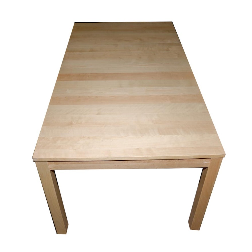 Blonde Wooden Table
