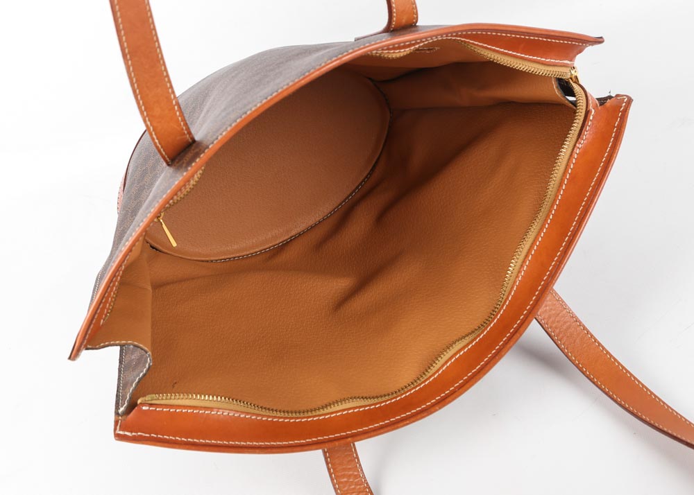 Celine Paris Signature Monogram Leather Handbag