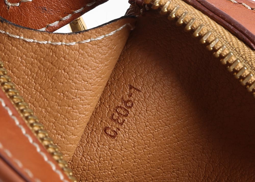 Celine Paris Signature Monogram Leather Handbag