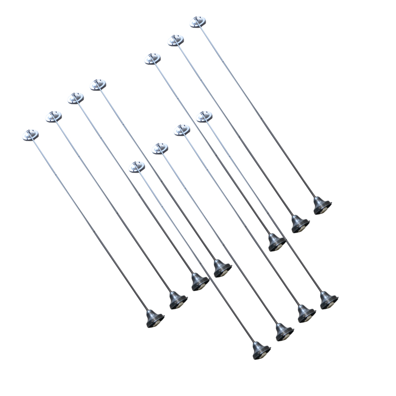 Collection of Eleven Brass Light Gallery Hanging Pedant Light Fixtures