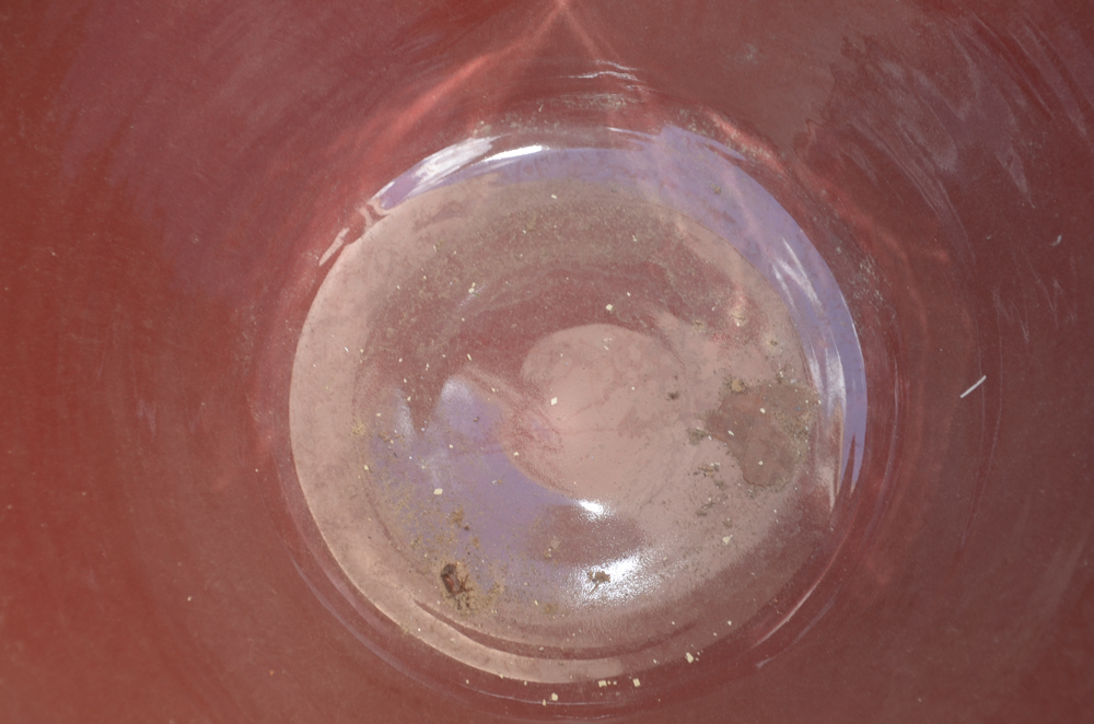 Pair of Red Ceramic Jardinières