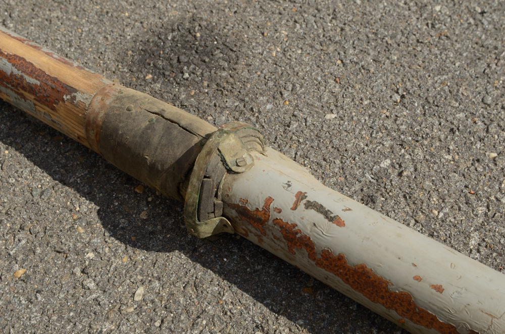 Group of Rowing Oars with Blue Blades