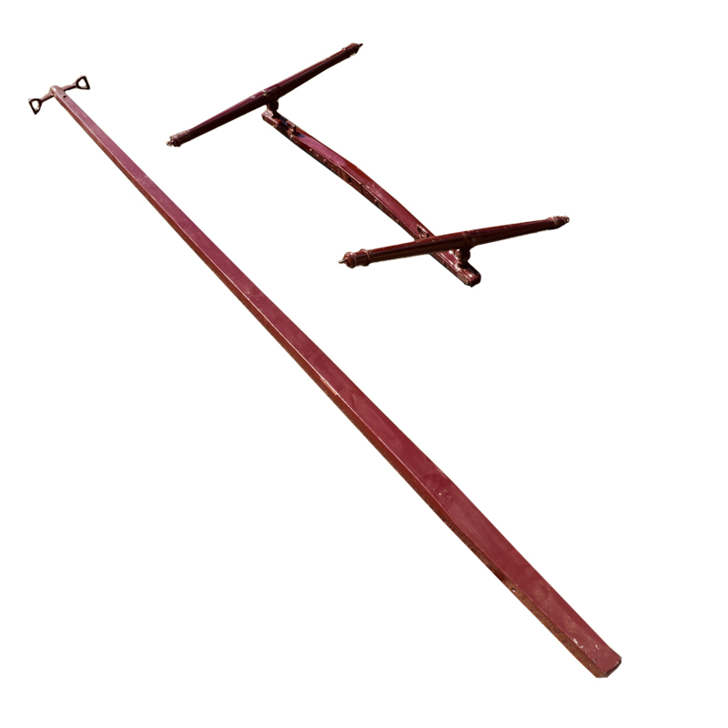 Two Pieces of Red Carriage Equipment