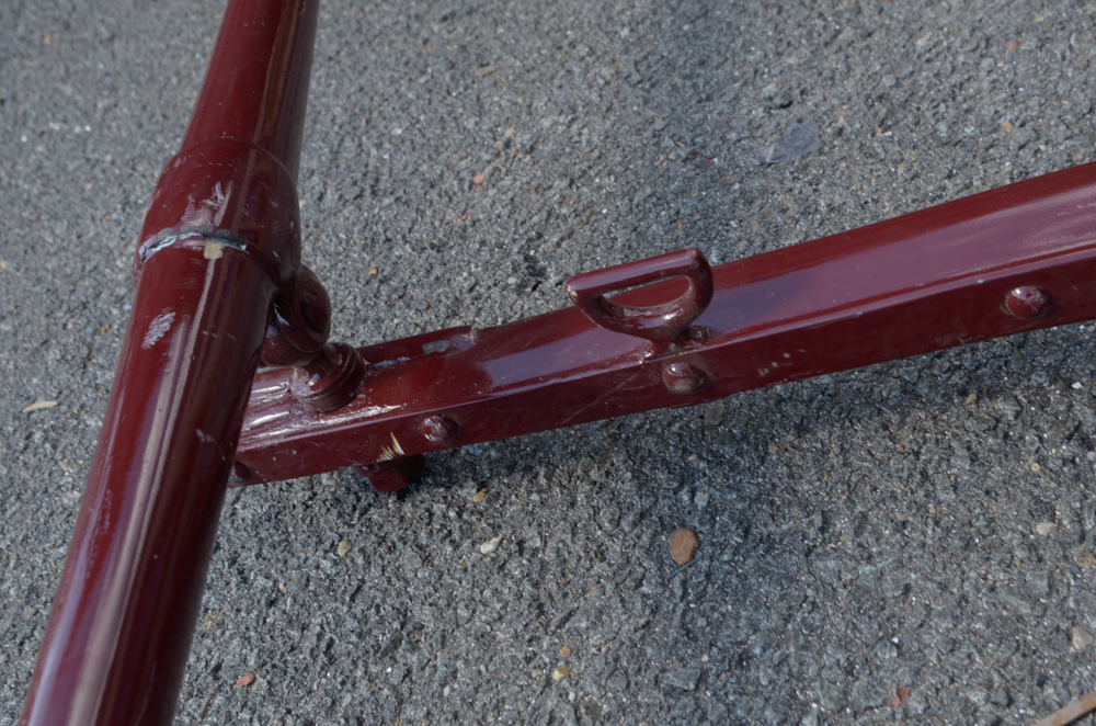 Two Pieces of Red Carriage Equipment