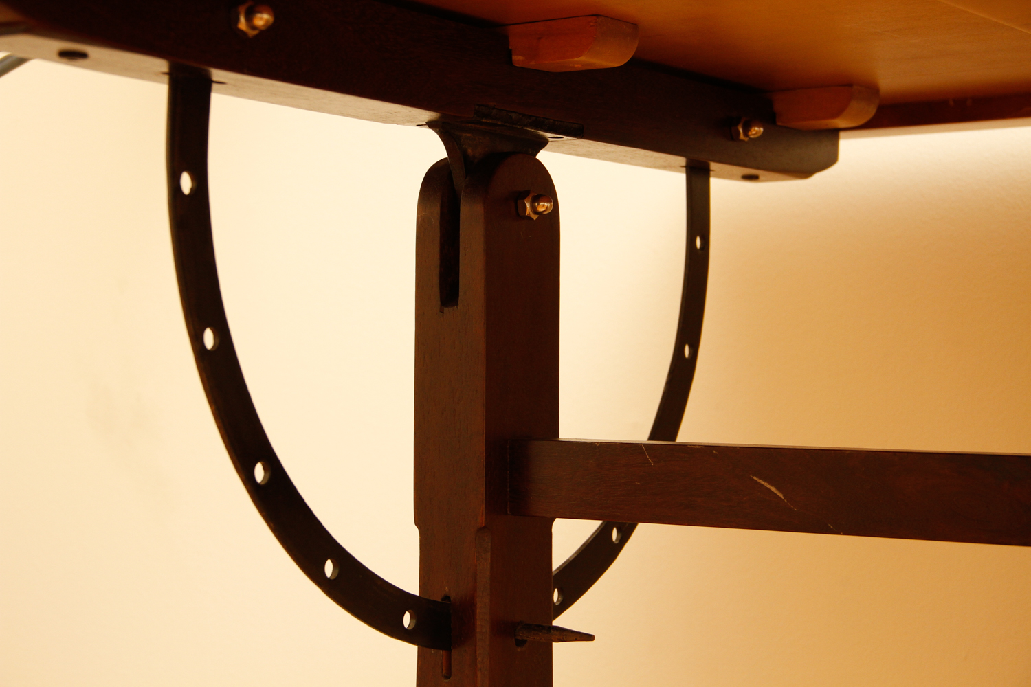 Metal and Wood Drafting Table