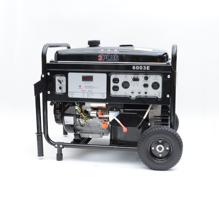 3 PLUS 6000 Watt Generator