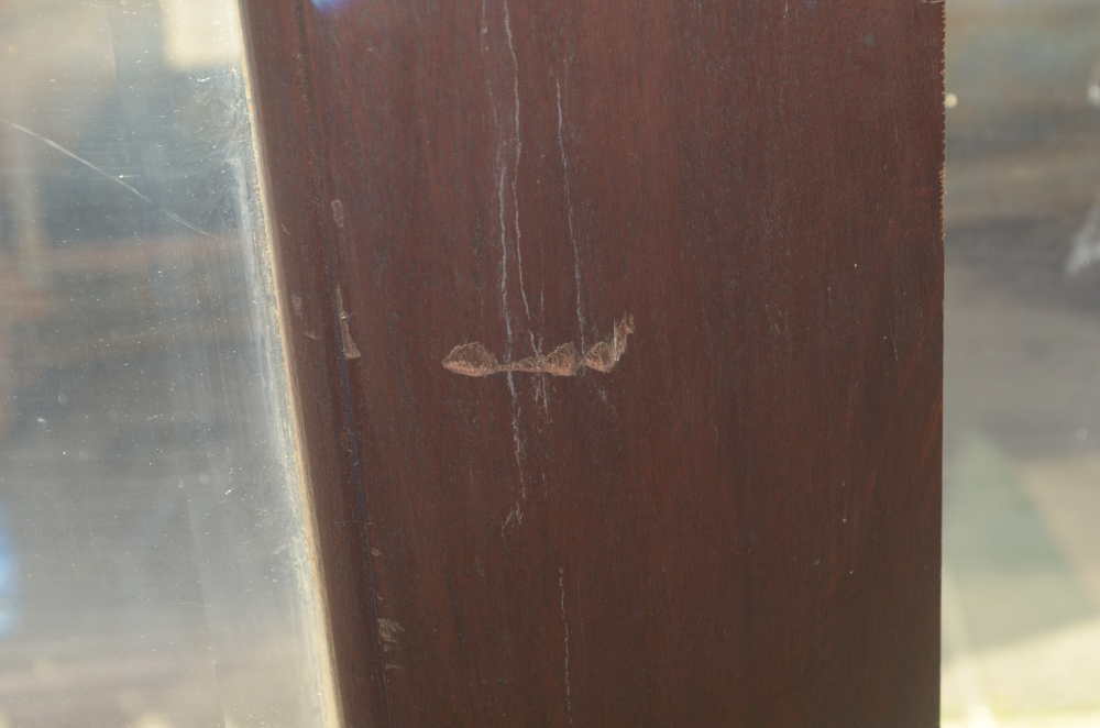 Wooden Paneled Door with Glass Insert