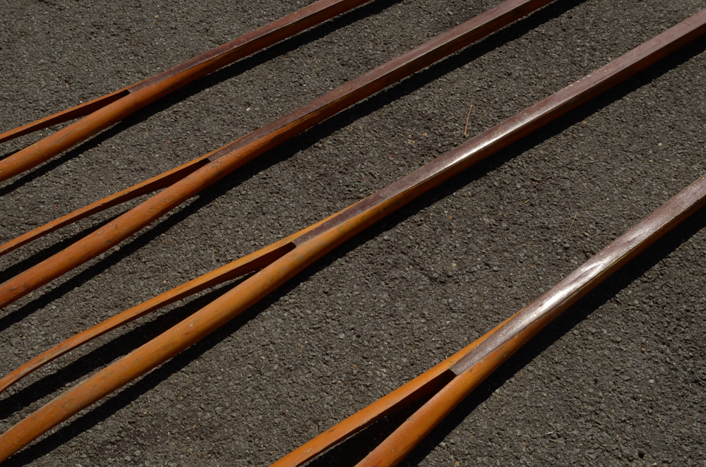 Collection of Vintage Joseph A. Garofalo Rowing Oars