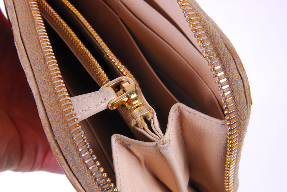 Prada Braided Leather Handbag with Wallet