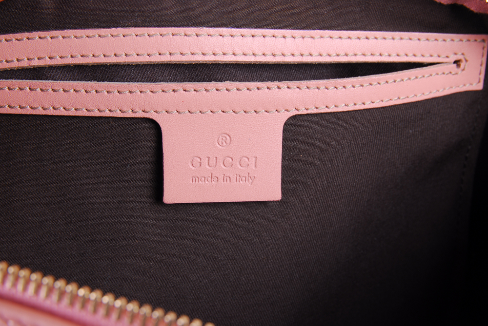 Gucci Pink GG Coated Canvas Top Handle Tote Bag