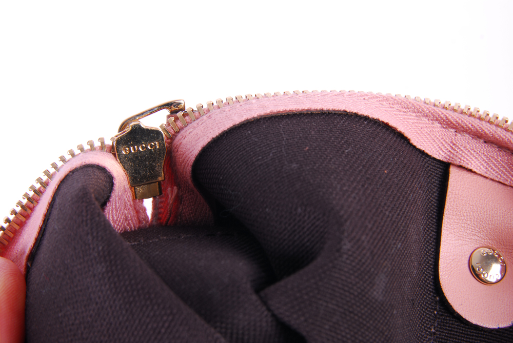 Gucci Pink GG Coated Canvas Top Handle Tote Bag