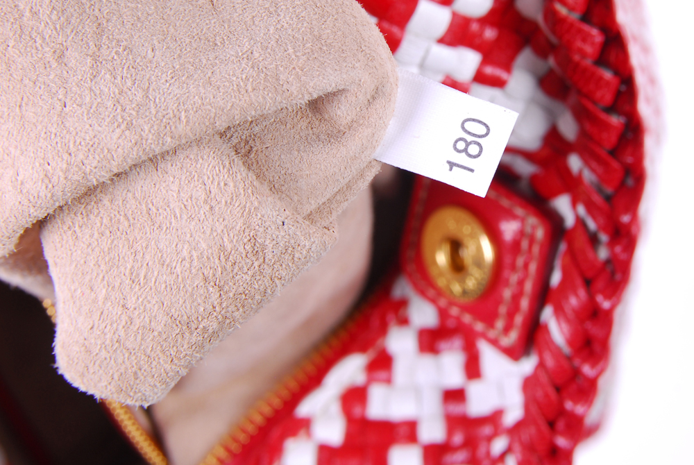 Prada Madras Woven Leather Bag