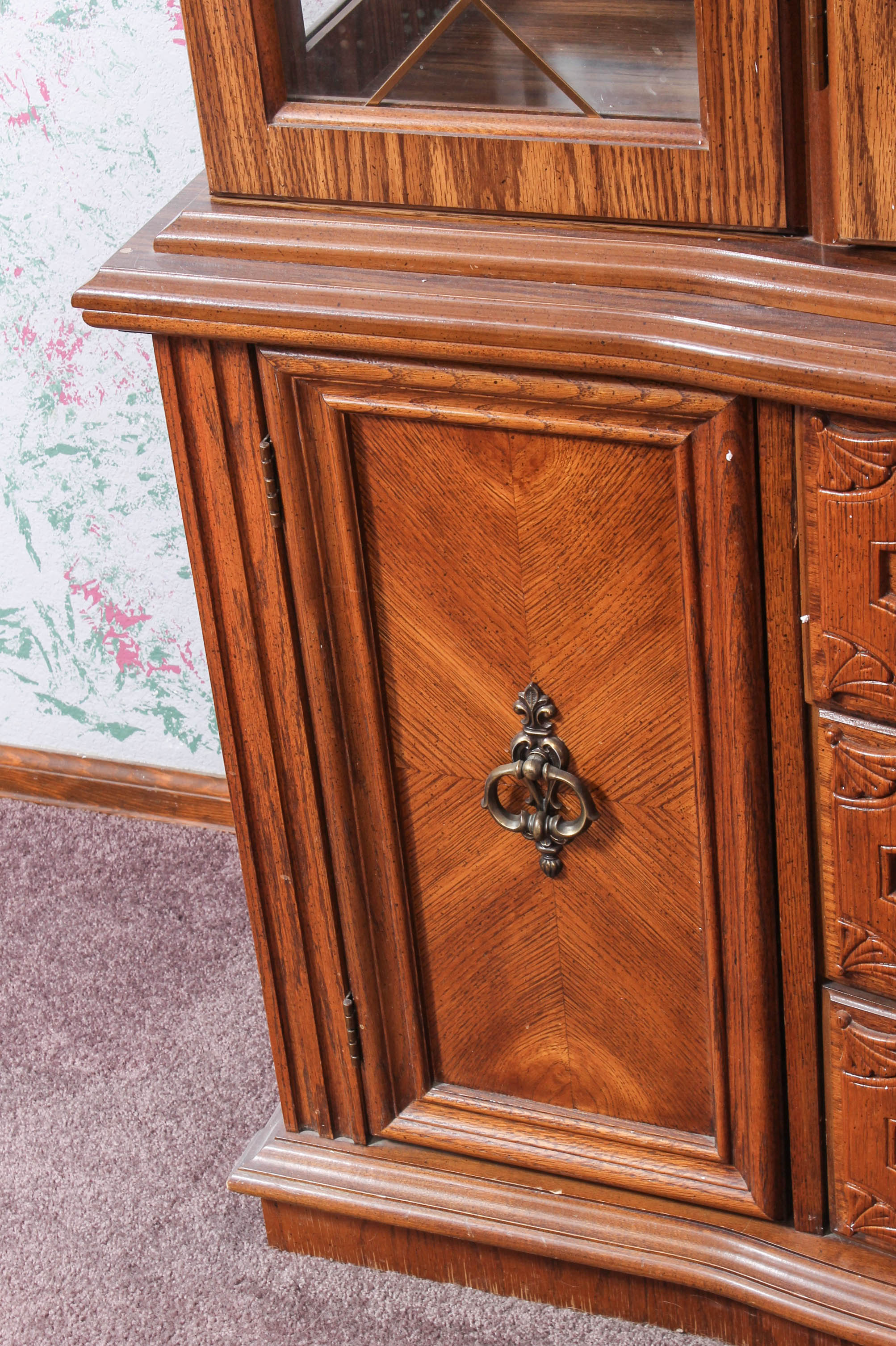 Vintage Bassett Furniture China Cabinet