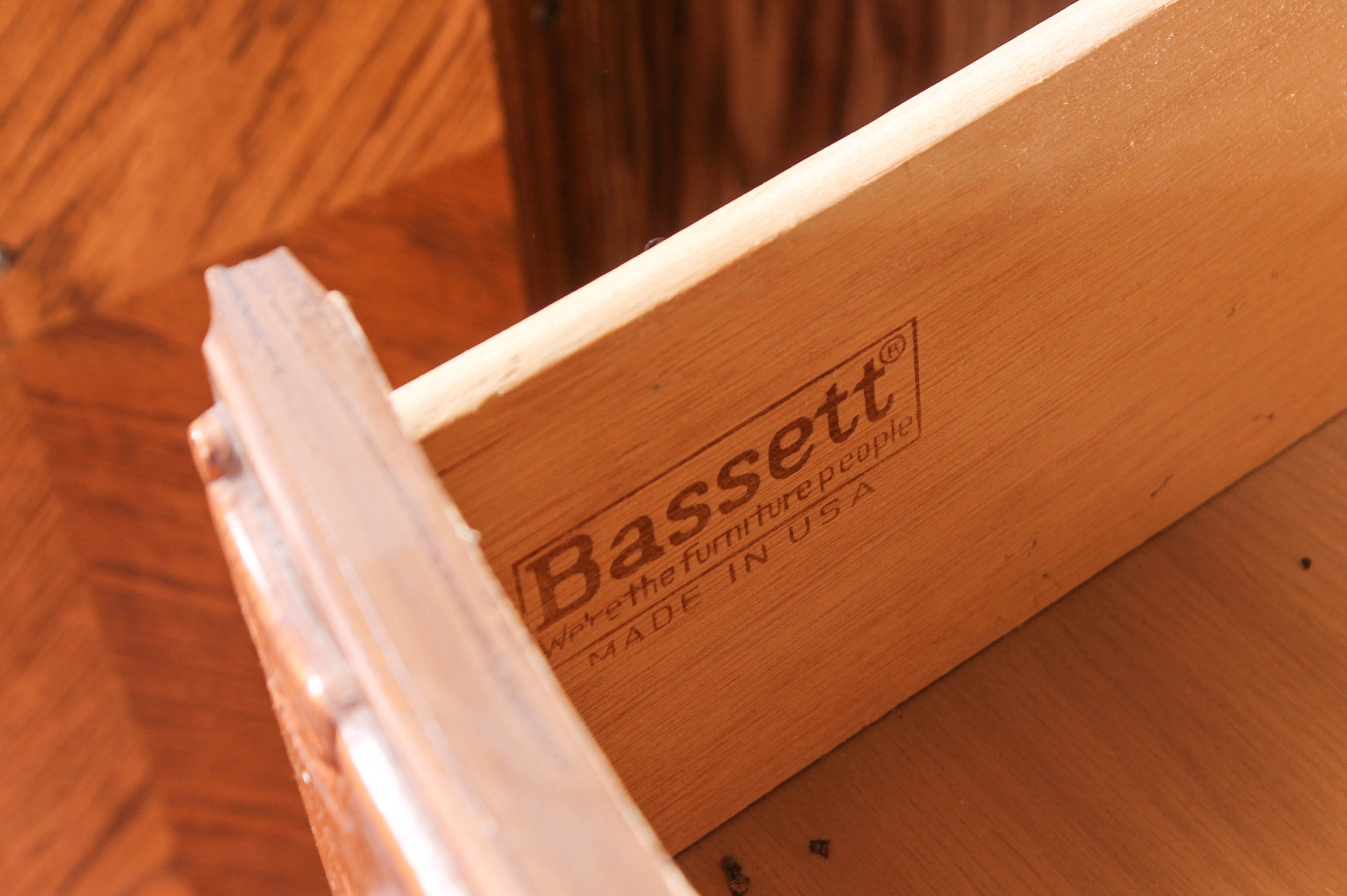 Vintage Bassett Furniture China Cabinet