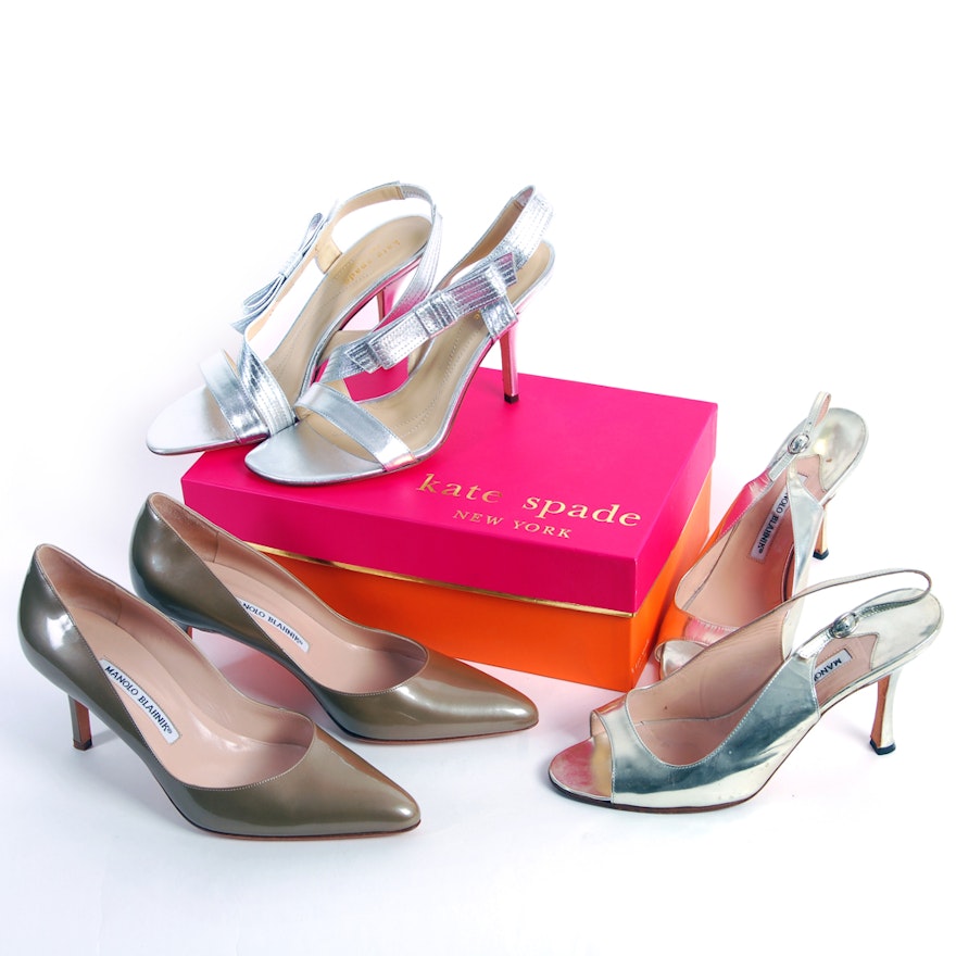 Manolo Blahnik and Kate Spade Heels