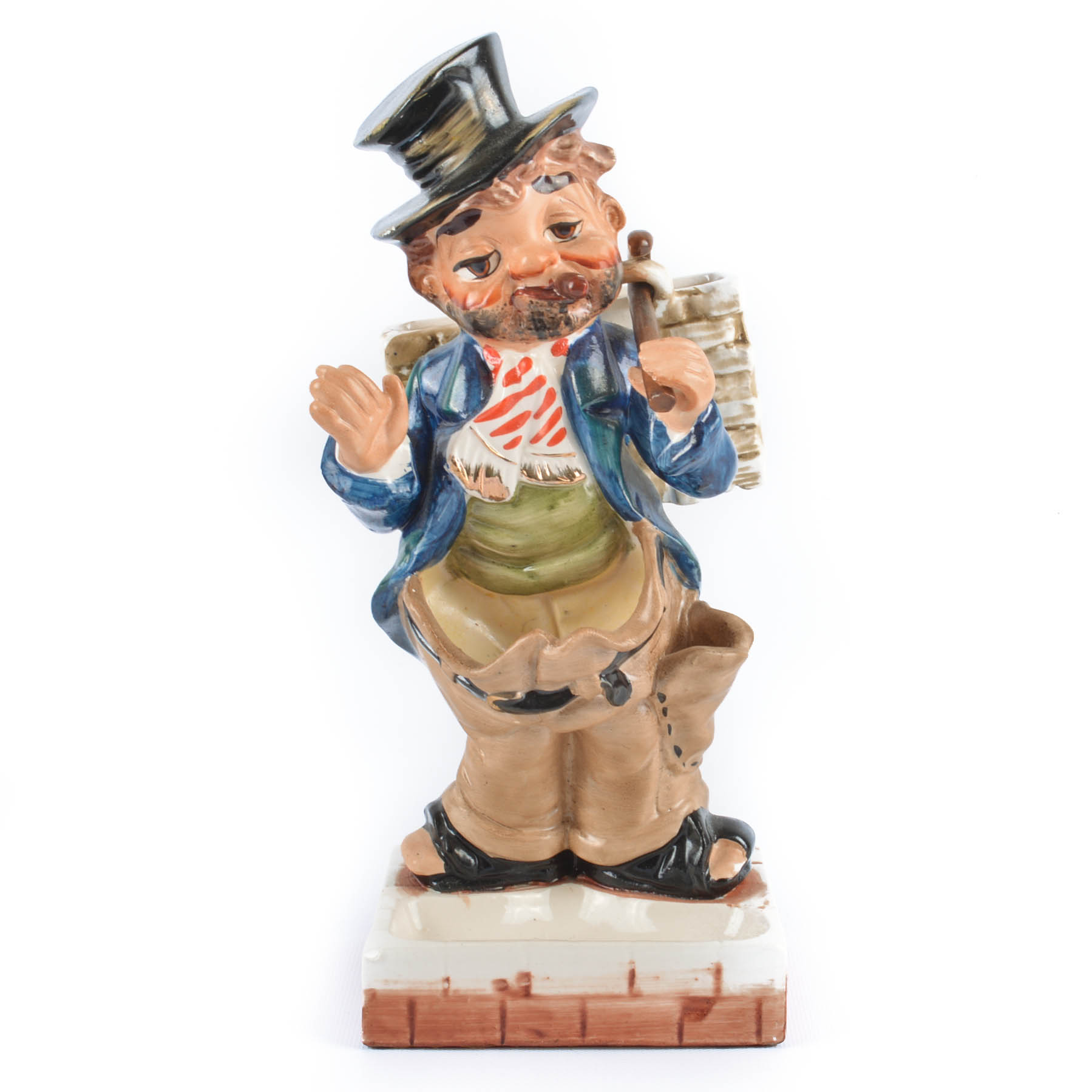 Vintage Shields Fifth Avenue Ceramic Hobo Desk Caddy