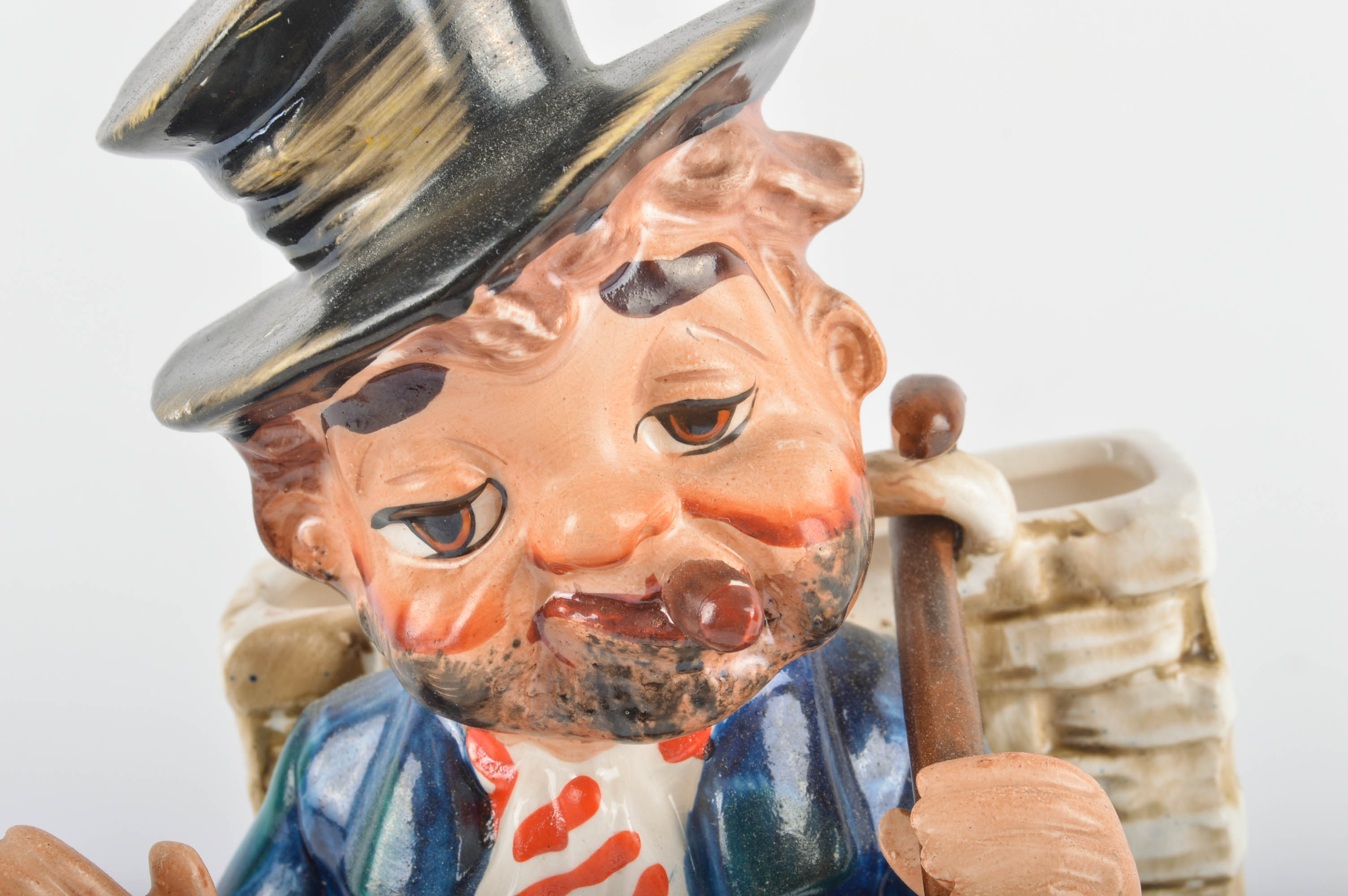 Vintage Shields Fifth Avenue Ceramic Hobo Desk Caddy