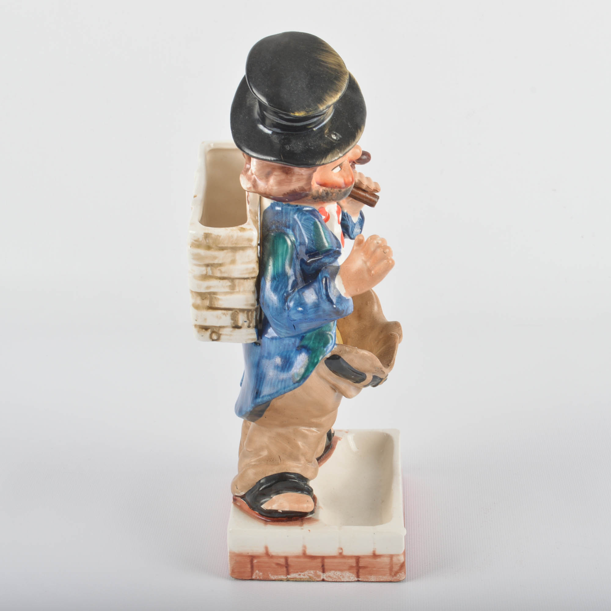 Vintage Shields Fifth Avenue Ceramic Hobo Desk Caddy