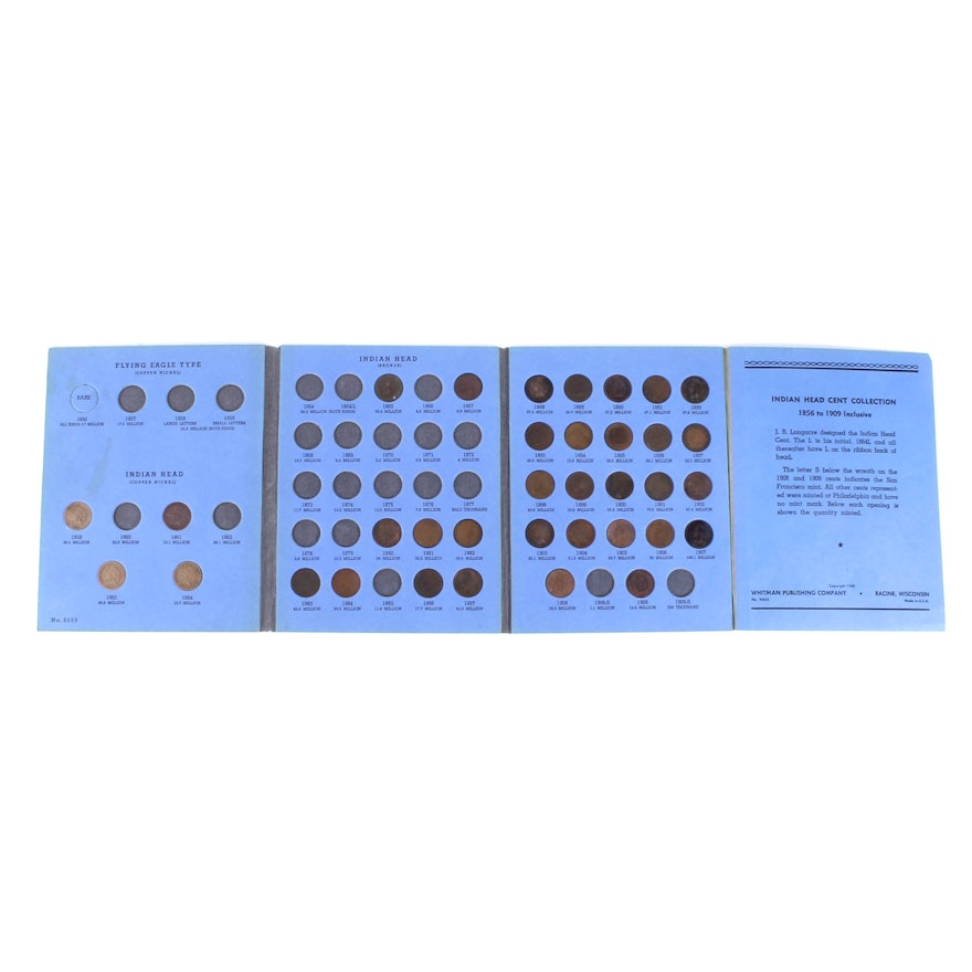 Indian Head Penny Collection in Whitman Folder
