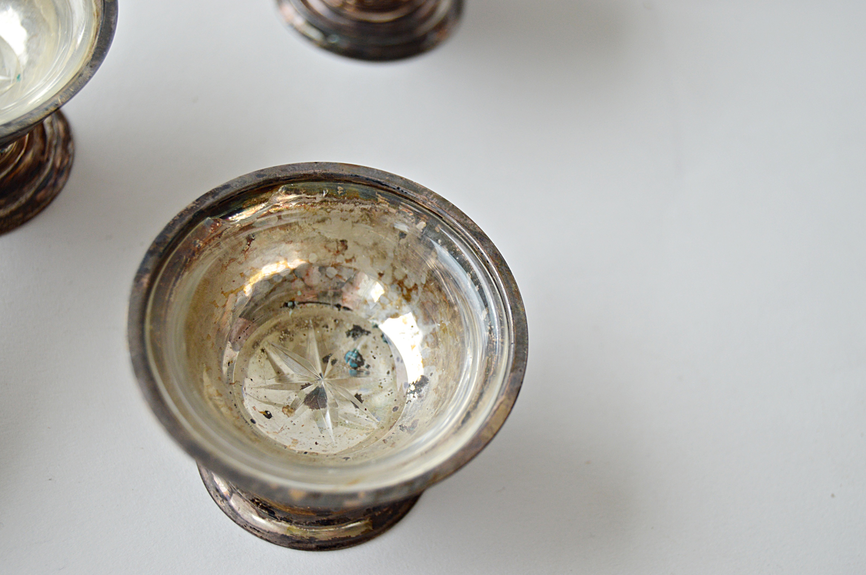 Vintage Georg Jensen Sterling Silver Salt Cellars