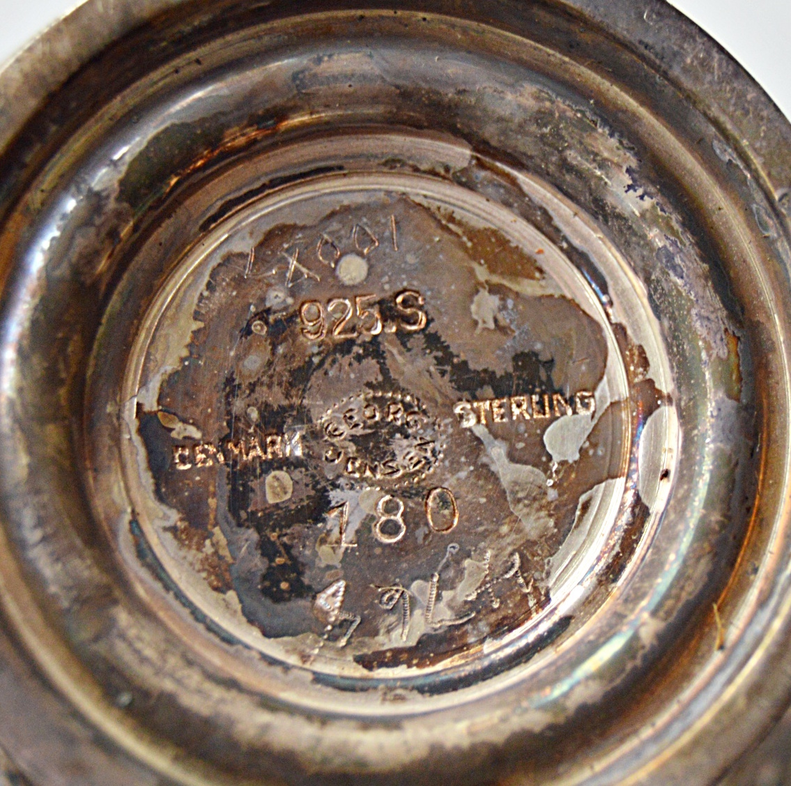 Vintage Georg Jensen Sterling Silver Salt Cellars