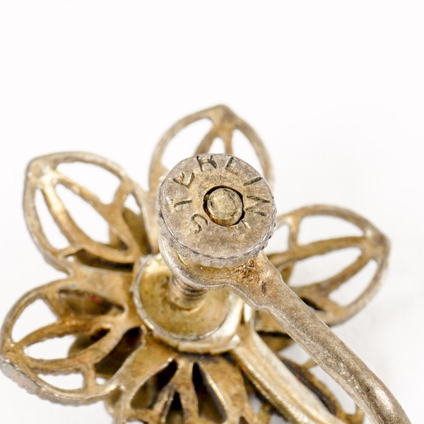 Pair of Vintage Sterling Earrings