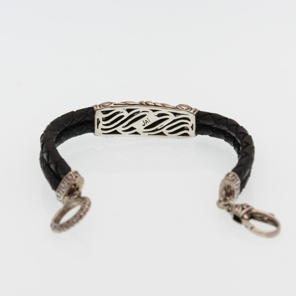 JAI by John Hardy Sterling Silver and Leather Bracelet