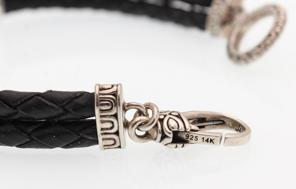 JAI by John Hardy Sterling Silver and Leather Bracelet