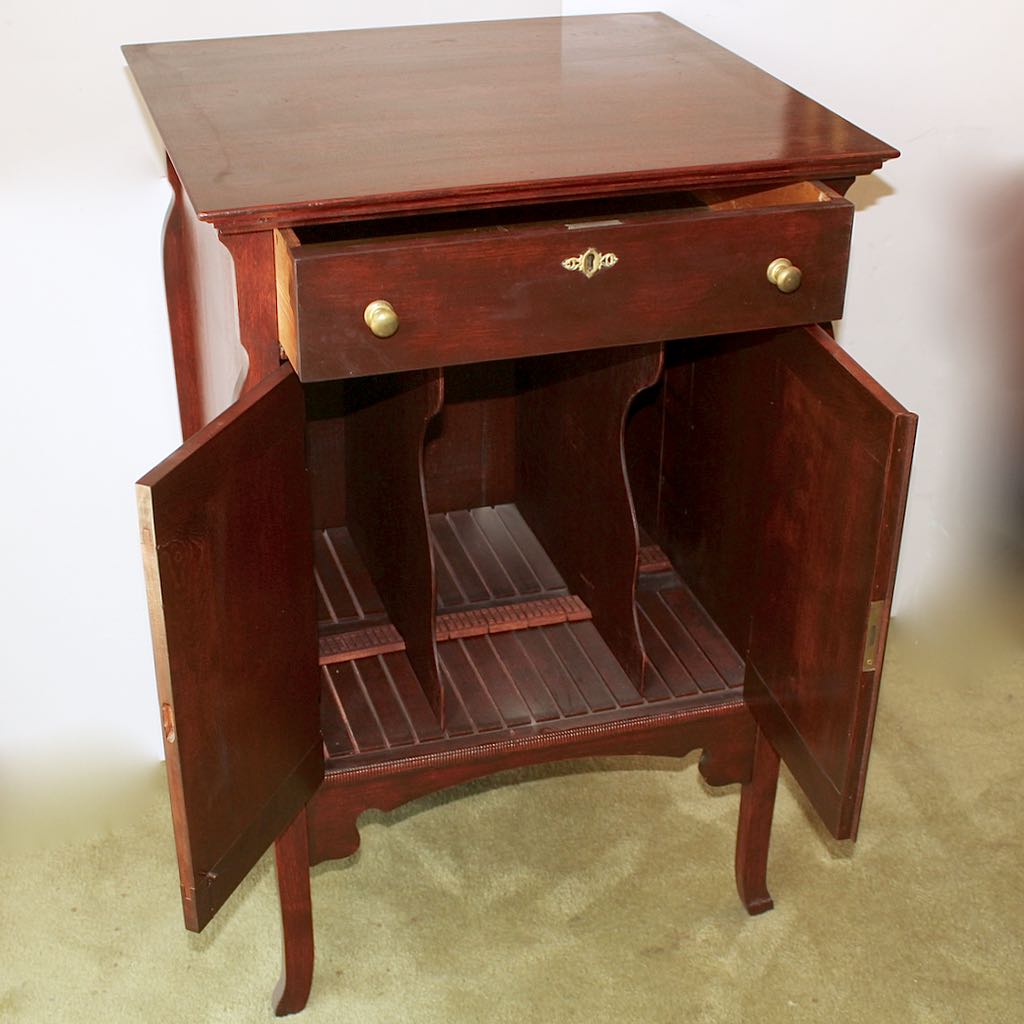 Vintage Record Storage Cabinet