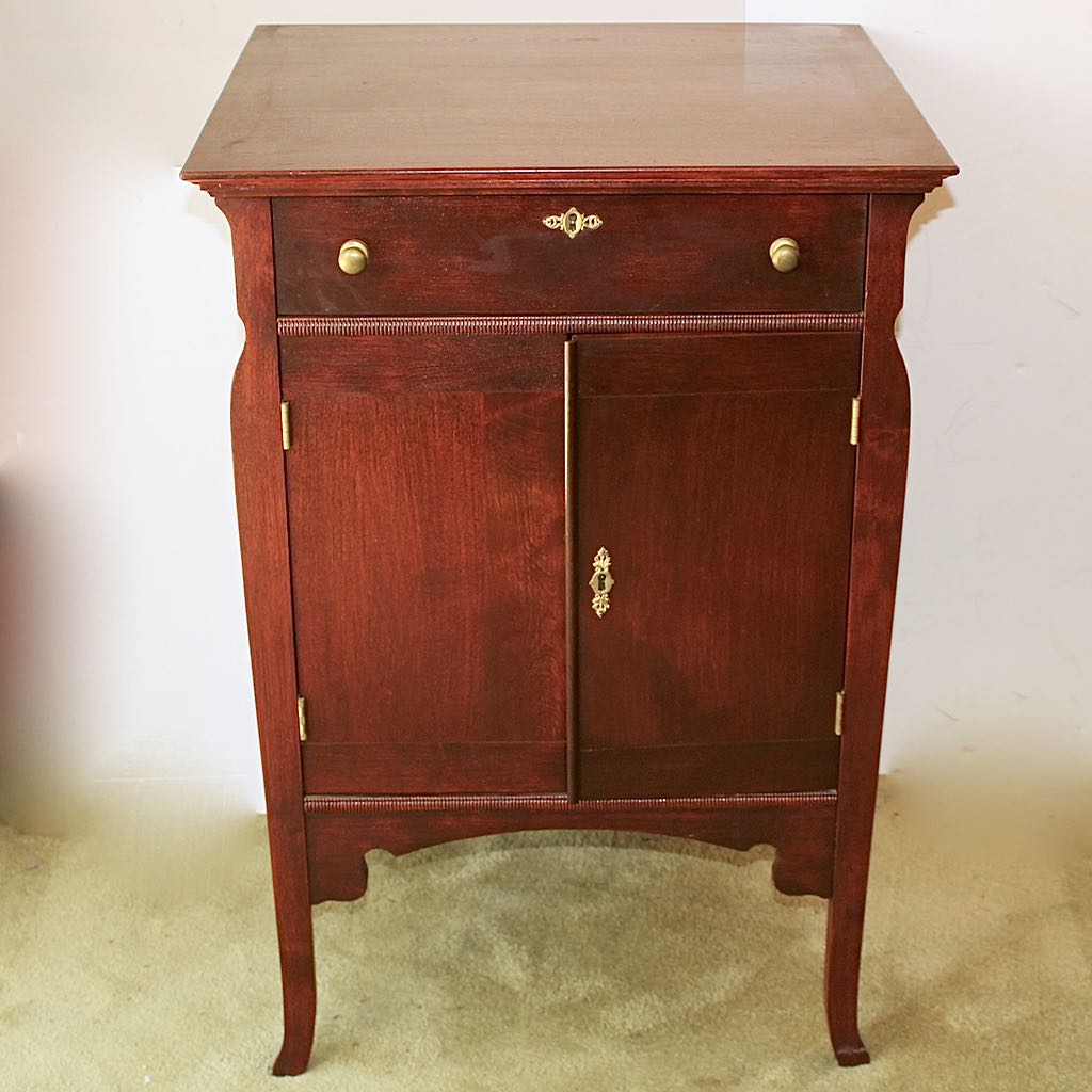 Vintage Record Storage Cabinet