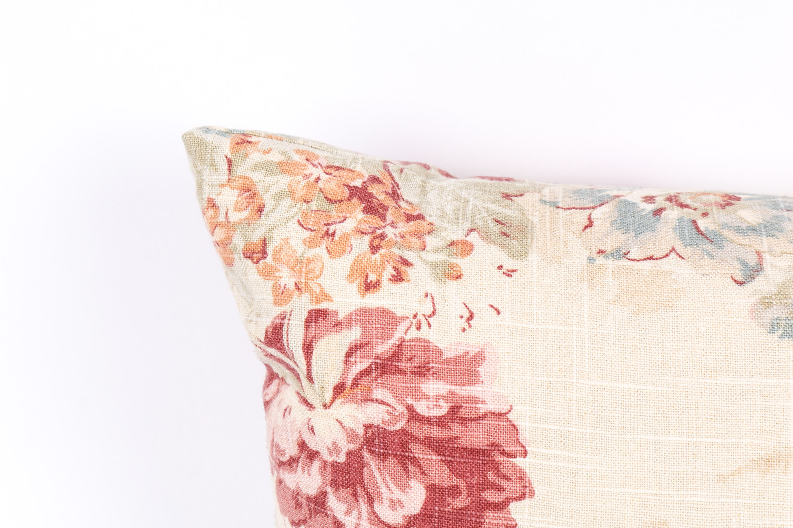 Down Throw Pillow With Floral Design