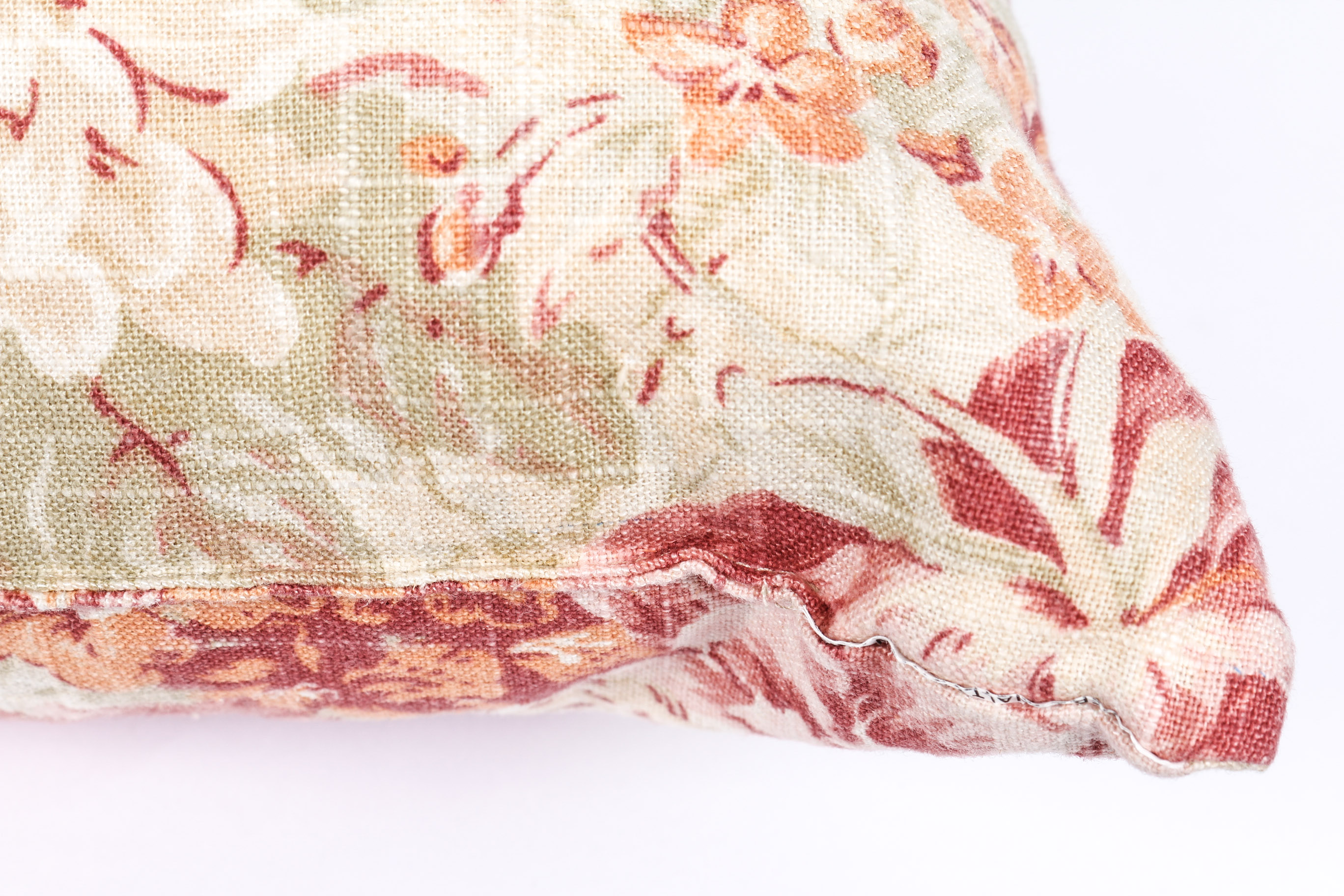 Down Throw Pillow With Floral Design